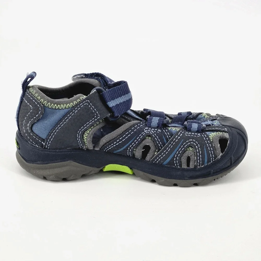 Merrell Hydro H2O Hiker Blue Lime Waterproof Kids Trail Sandals Shoes Size 9M